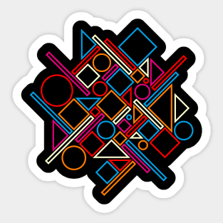 Geometric abstract 1 Sticker